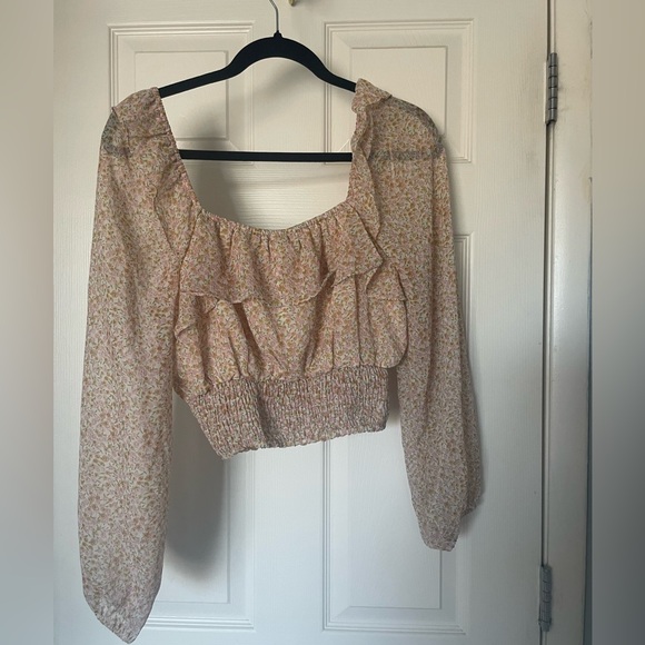 NWT Tillys/West of Melrose long sleeve Floral Blouse - Picture 2 of 6